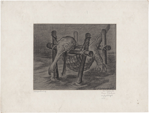 Lot 8116, Auction  126, Großpietsch, Curt, Zum Trocknen aufgehängt