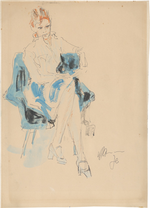 Lot 8143, Auction  126, Klamann, Kurt, Junge Frau, sitzend