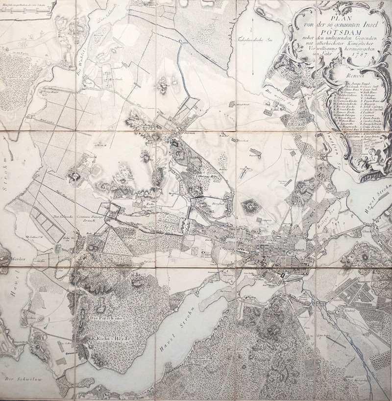 Lot 237, Auction  126, Reymann, Gottlob Daniel, Topographischer Plan der Gegend um Berlin