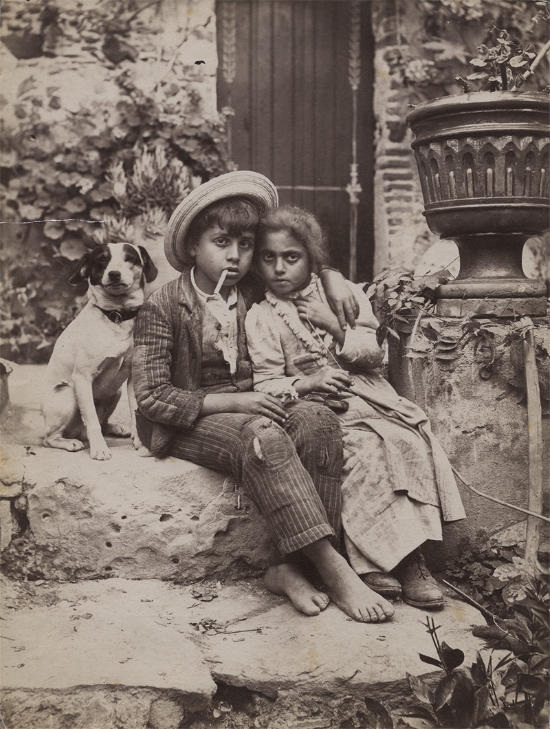 Lot 4042, Auction  126, Gloeden, Wilhelm von, Sicilian children with dog
