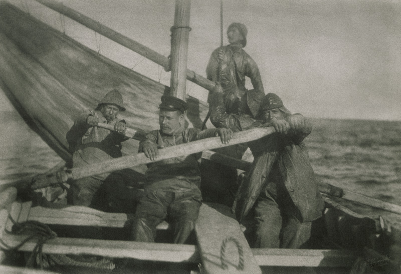 Lot 4214, Auction  126, Schensky, Franz, Fishermen at sea