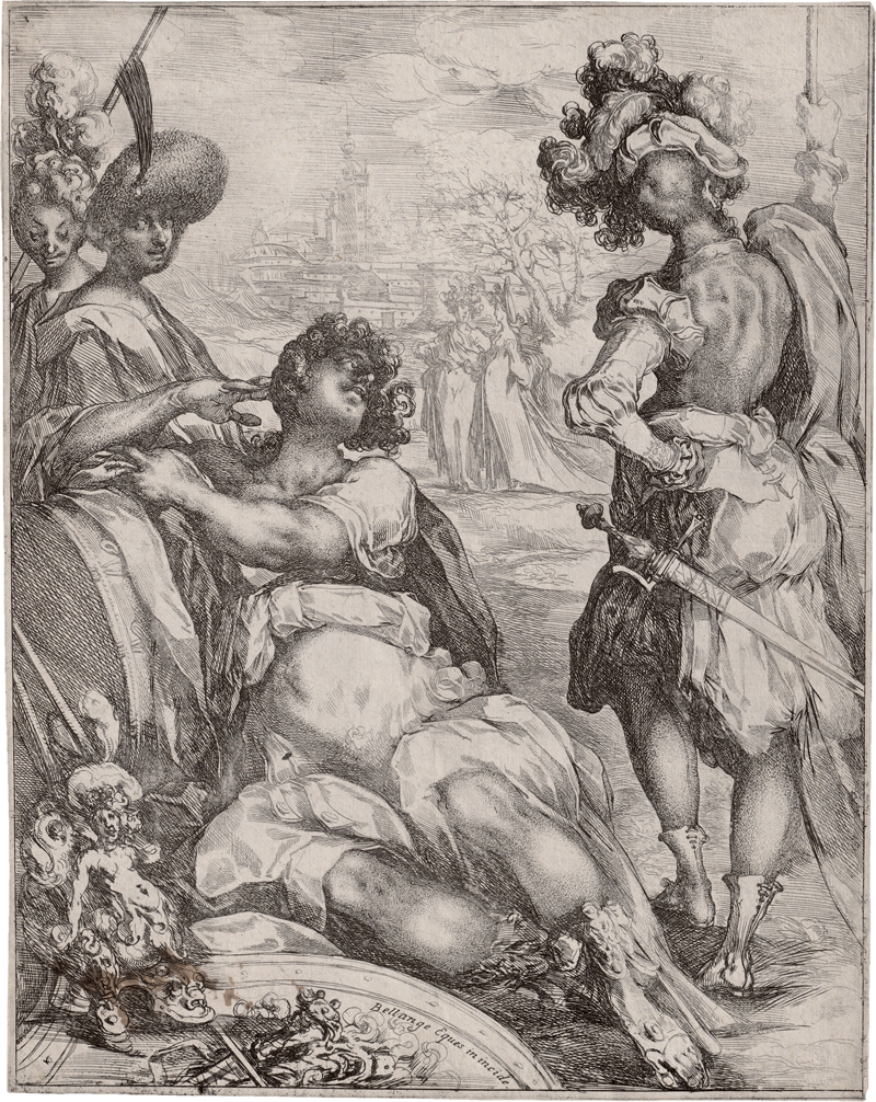 Lot 5021, Auction  126, Bellange, Jacques, Lagerszene vor der Stadt