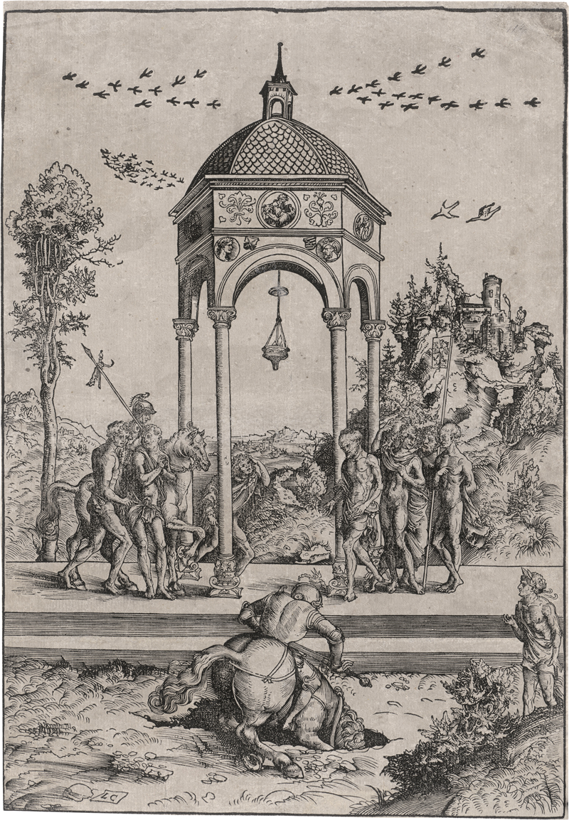 Lot 5070, Auction 126, Cranach d. Ä., Lucas, Der Opfertod des Marcus Curtius