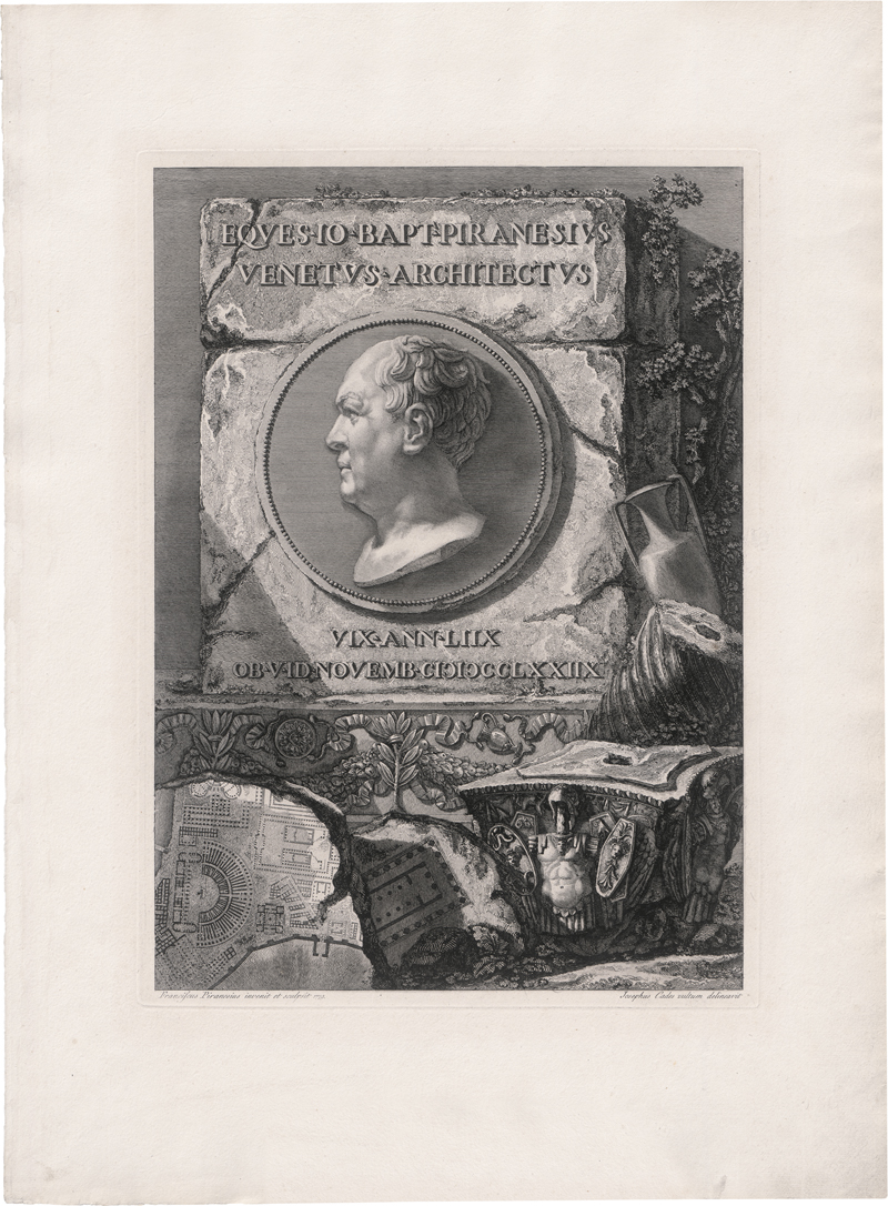 Lot 5326, Auction  126, Piranesi, Francesco, Bildnis Giovanni Battista Piranesi