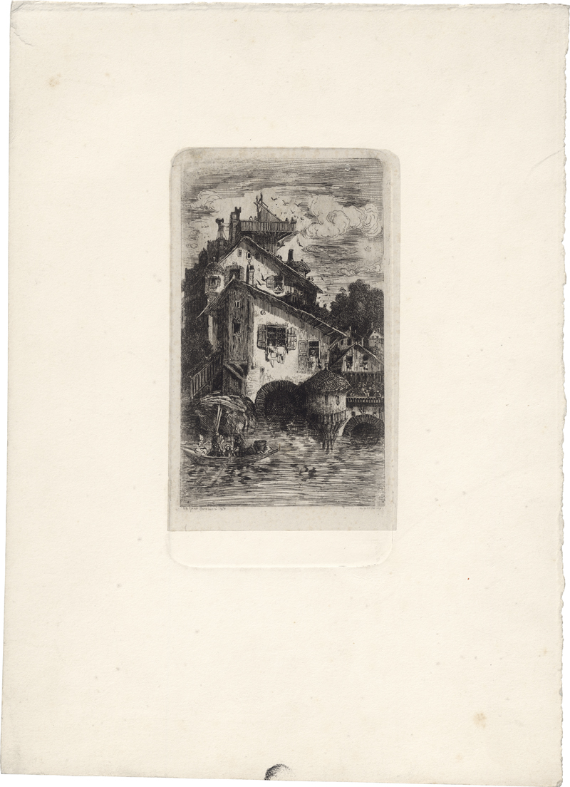 Lot 5353, Auction 126, Bresdin, Rodolphe, Moulin à eau - Die Mühle am Wasser