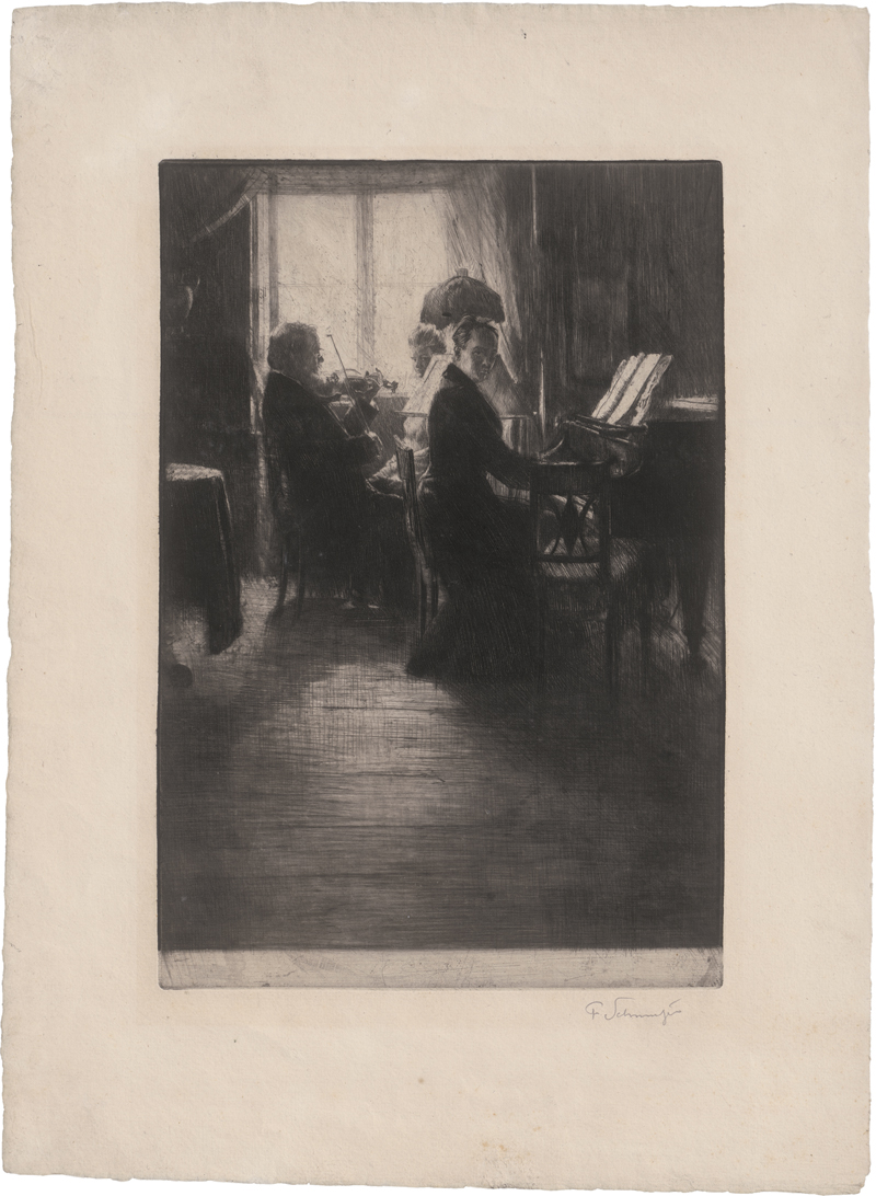 Lot 5461, Auction 126, Schmutzer, Ferdinand, Joachim und Exzellenz V. Keudell, musizierend