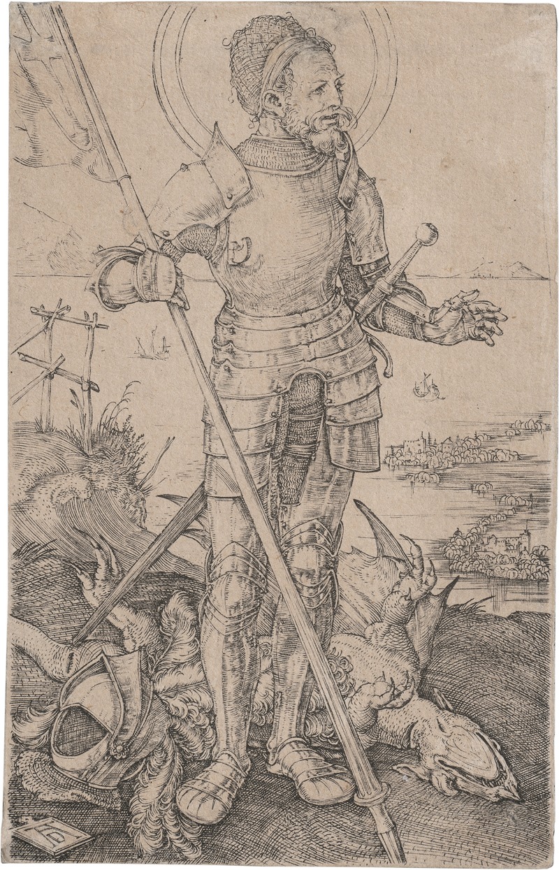 Lot 5536, Auction 126, Dürer, Albrecht, St. Georg zu Fuß