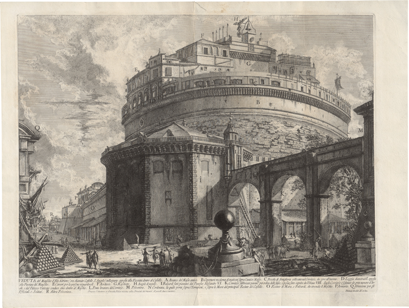 Lot 5652, Auction 126, Piranesi, Giovanni Battista, Veduta del Mausoleo d'Elio Adriano