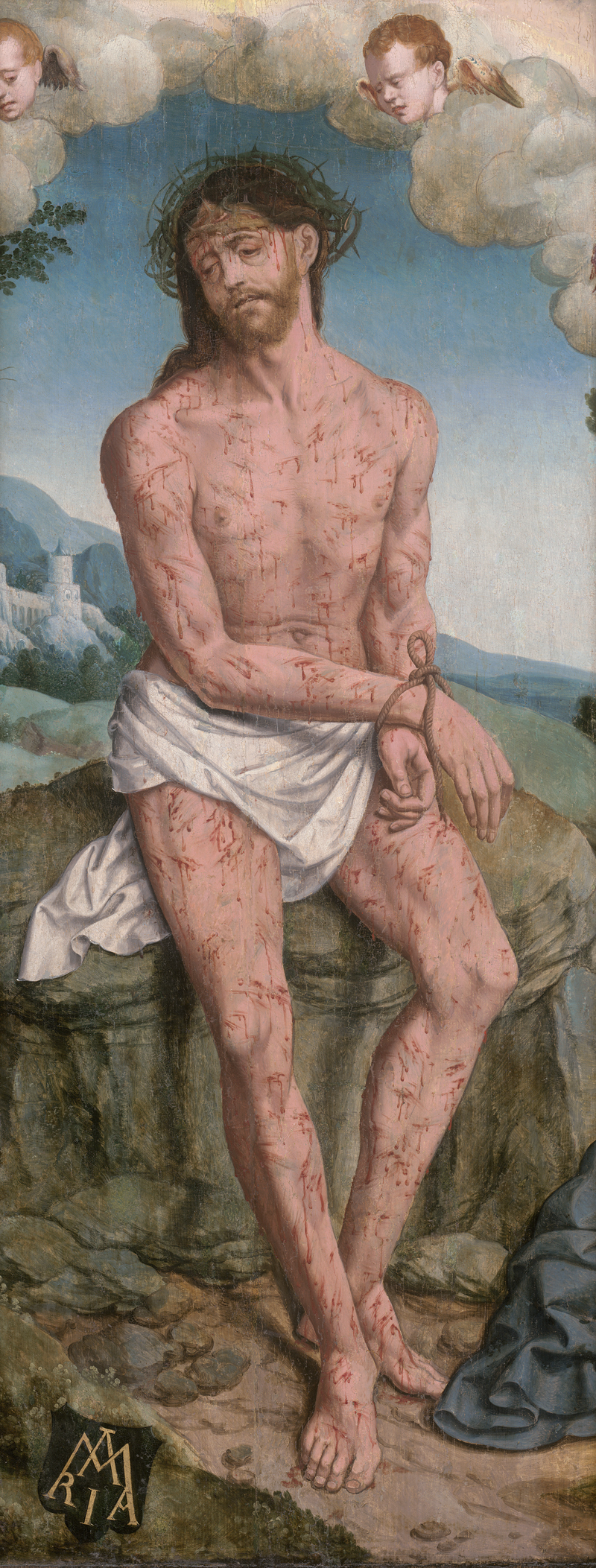 Lot 6000, Auction 126, Deutsch - Umkreis, um 1520. Christus als Schmerzensmann