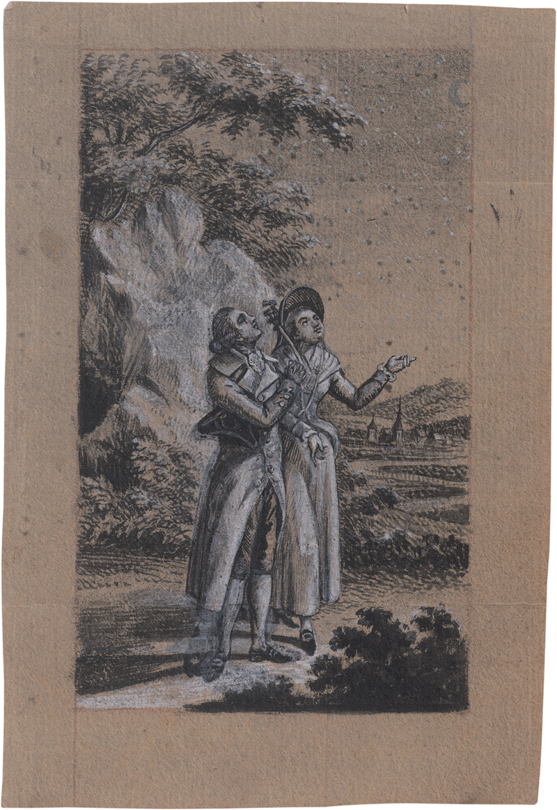 Lot 6600, Auction  126, Chodowiecki, Daniel Nikolaus, Paar unterm Sternenhimmel