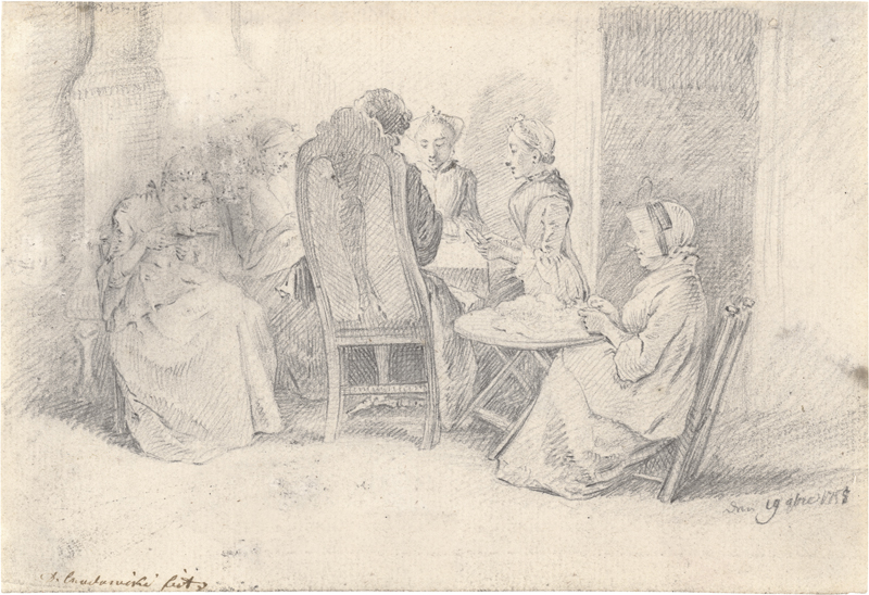 Lot 6601, Auction  126, Chodowiecki, Daniel Nikolaus, Der kleine l'Hombre-Tisch.