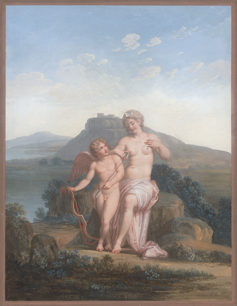 Lot 6614, Auction  126, Maestri, Michelangelo, Venus und Amor in einer Landschaft