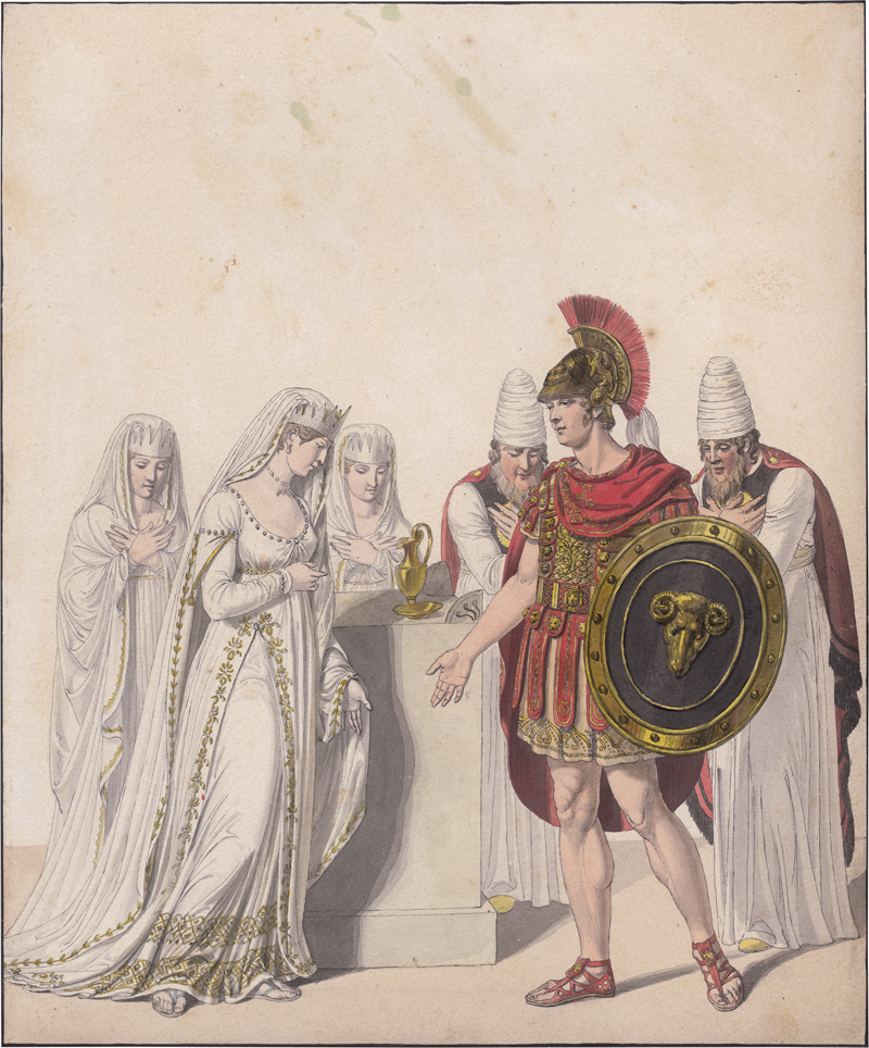 Lot 6620, Auction 126, Dähling, Heinrich Anton, Königin Luise von Preußen als Statyra und ihr Schwager Prinz Heinrich von Preußen als Alexander der Große