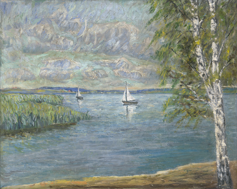 Lot 7009, Auction 126, Brockhusen, Theo von, Segelboote auf dem Schwielowsee bei Baumgartenbrück