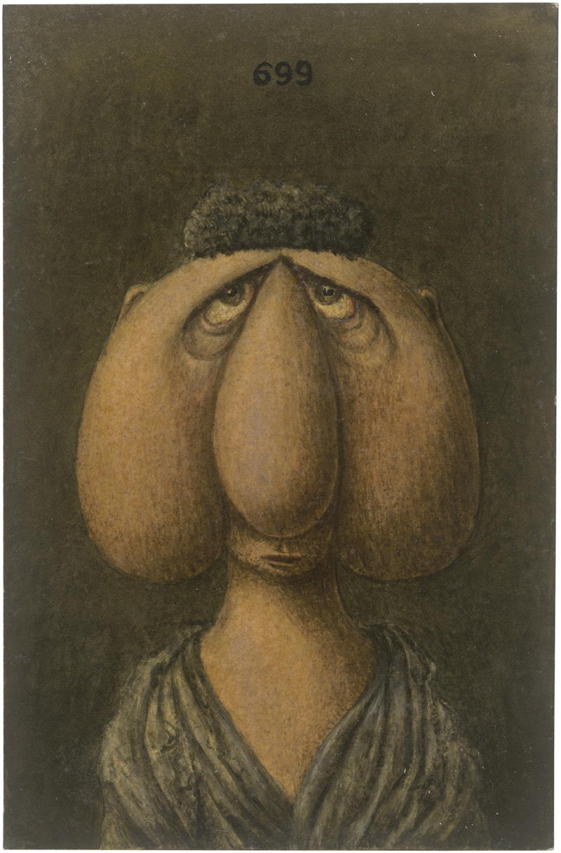 Lot 7013, Auction 126, Löwy, Leopold, Phantasiewesen frontal