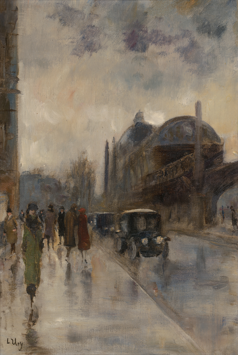 Lot 7029, Auction 126, Ury, Lesser, Hochbahnhof Nollendorfplatz von der Bülowstraße aus gesehen, Berlin