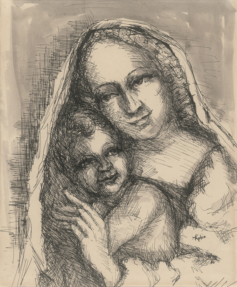 Lot 7100, Auction  126, Kubin, Alfred, Madonna mit Kind