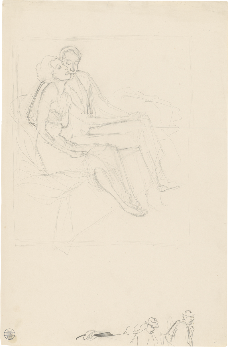 Lot 8027, Auction 126, Bauer, Rudolf, Liebespaar