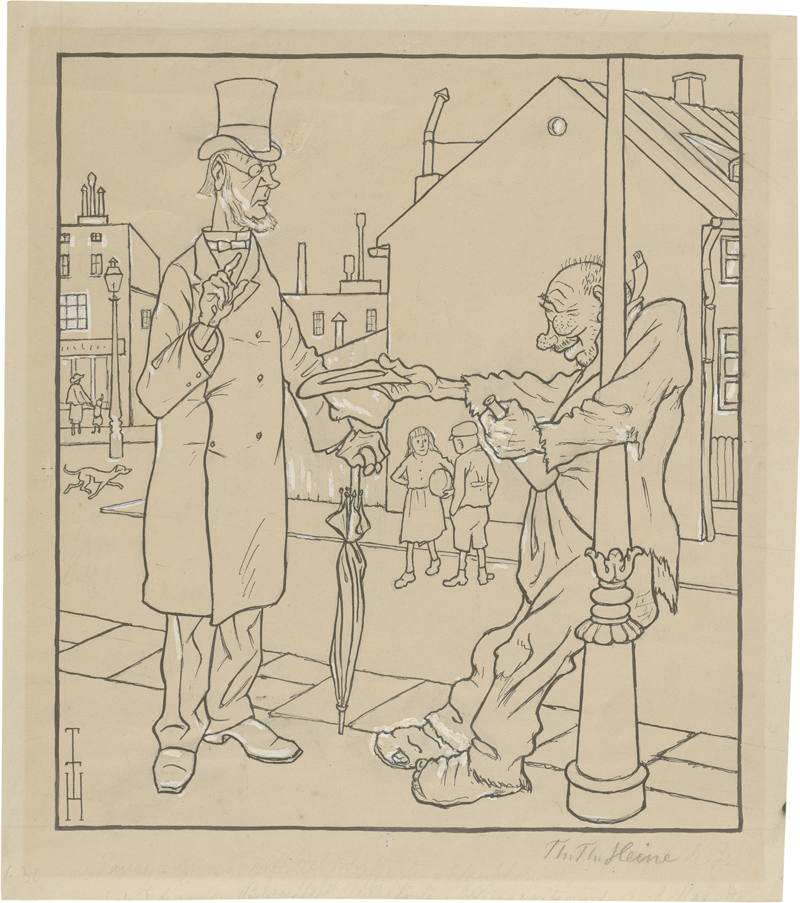 Lot 8124, Auction  126, Heine, Thomas Theodor, Vorwurf (Entrüstung)