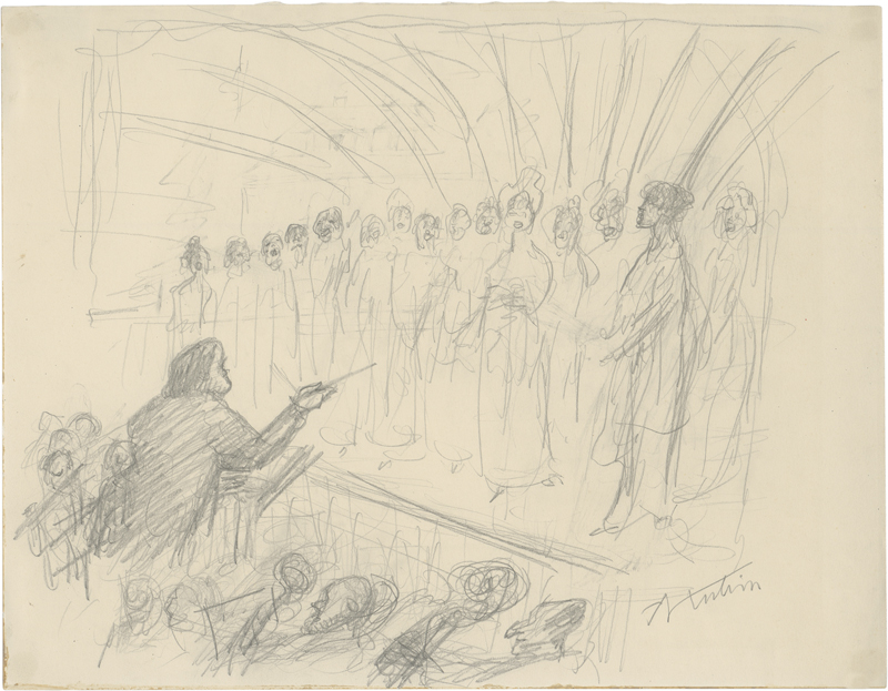 Lot 8155, Auction  126, Kubin, Alfred, Das Sängerkonzert