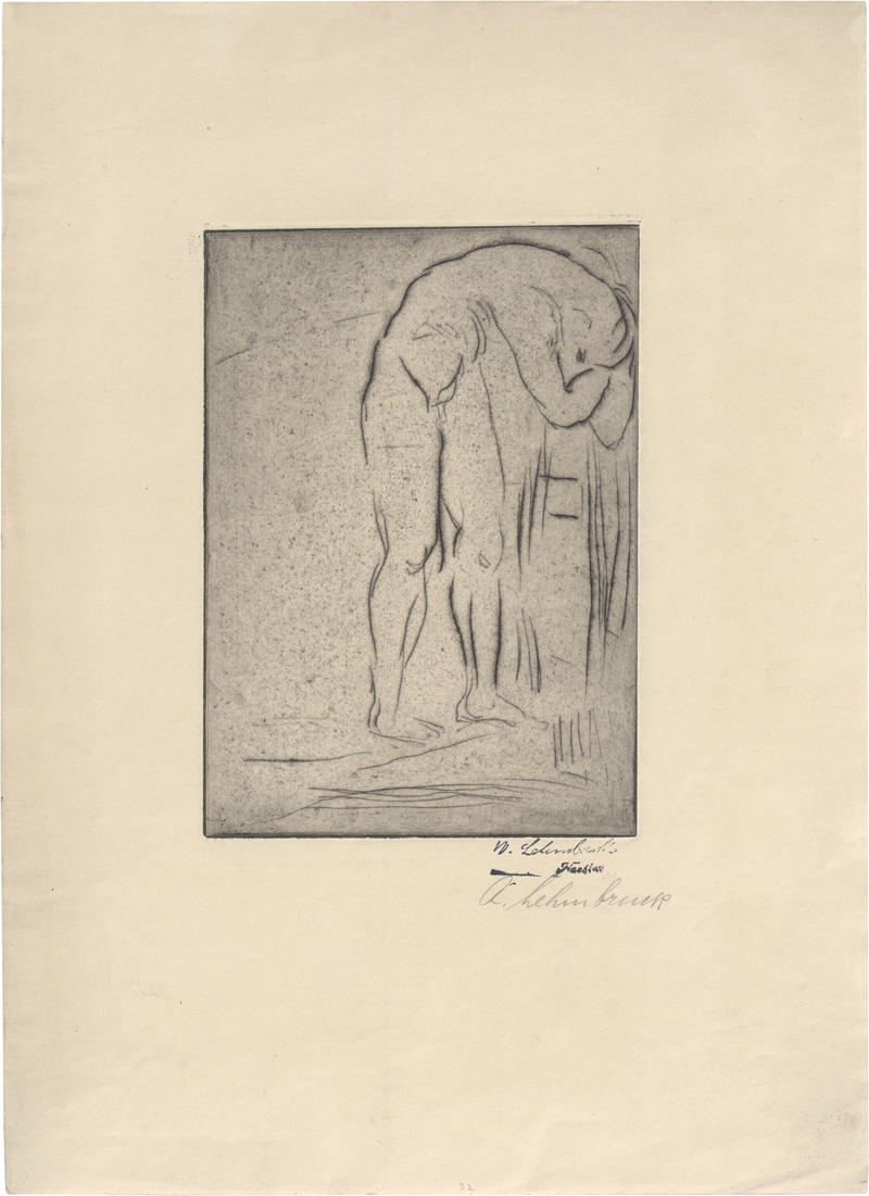 Lot 8159, Auction  126, Lehmbruck, Wilhelm, Mann mit Stab