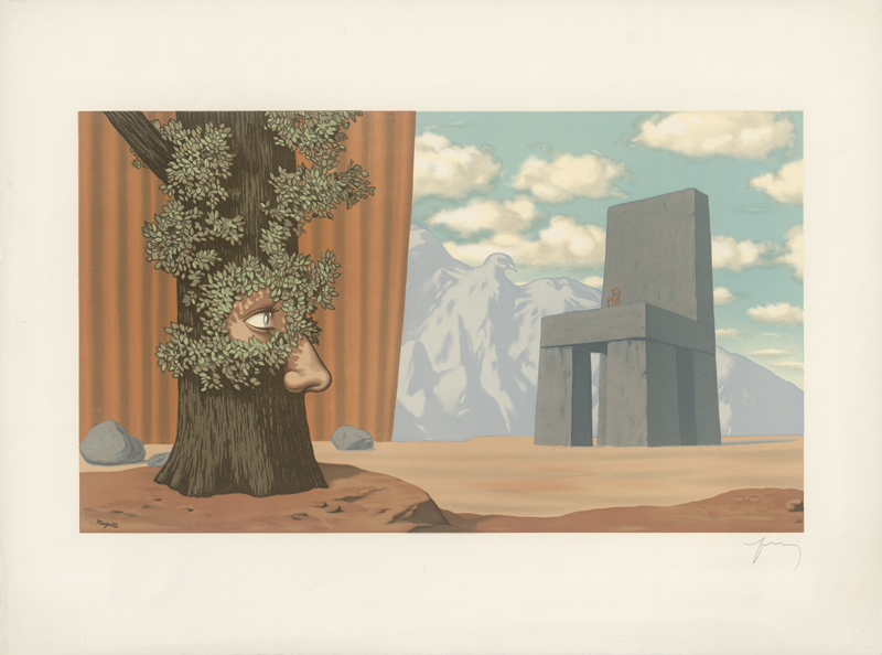 Lot 8179, Auction  126, Magritte, René, nach: Les Claires-Voies d’un Jeune Regard Embaument La Fête d’un Vieil Arbre