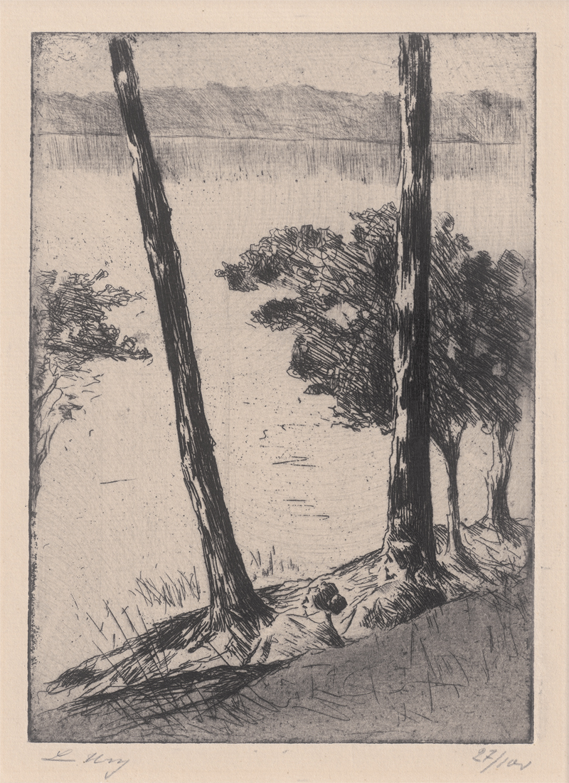 Lot 8286, Auction  126, Ury, Lesser, Sitzendes Paar an der Havel