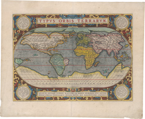 Lot 30, Auction  127, Ortelius, Abraham und Hogenberg, Frans, Typus orbis terrarum