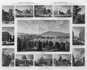 Lot 121, Auction  127, Burckhardt, Caspar, Ansicht der Stadt Genf deren innere Theile und merkwürdigsten Umgebungen