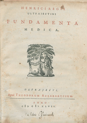 Lot 319, Auction  127, Regius, Henricus, Fundamenta medica