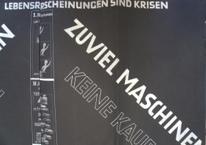 Los 498 - Eichheim, Max - Panropaprojekt. "Der an sich konstante Lebensraum Europas wird zu eng. Monumentalplakat - 2 - thumb