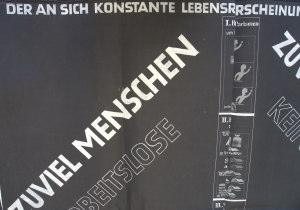 Los 498 - Eichheim, Max - Panropaprojekt. "Der an sich konstante Lebensraum Europas wird zu eng. Monumentalplakat - 3 - thumb