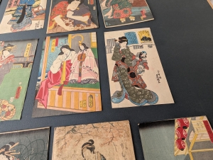 Los 602 - Bijin-ga - Sammlung von 36 Ukiyo-e Farbholzschnitten verschiedener Künstler. Tokio 1831-1866 - 4 - thumb