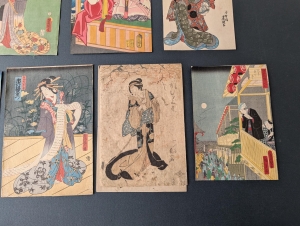 Los 602 - Bijin-ga - Sammlung von 36 Ukiyo-e Farbholzschnitten verschiedener Künstler. Tokio 1831-1866 - 5 - thumb