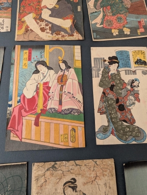 Los 602 - Bijin-ga - Sammlung von 36 Ukiyo-e Farbholzschnitten verschiedener Künstler. Tokio 1831-1866 - 10 - thumb