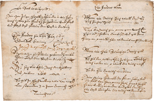 Lot 1040, Auction  127, Rossarznei und geistliches Lied, Deutsche Handschrift auf Papier. Deutschland 1728