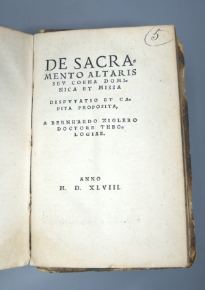 Los 1098 - Sammelband mit 5 Reformationsdrucken und Calvin, Johannes - darunter 2 Schriften von Joannes Calvin. - 7 - thumb