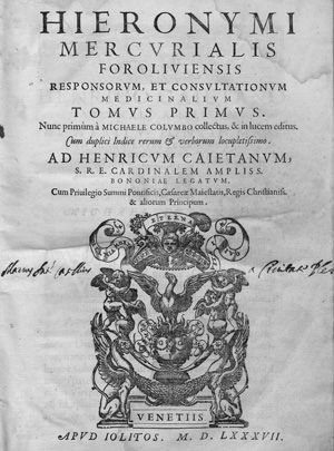 Lot 1166, Auction  127, Mercurialis, Hieronymus, Responsorum, et consultationum medicinalium + Beiband