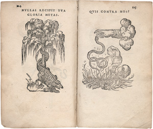 Los 1175 - Paradin, Claude - Devises Heroiques. Lyon, Jean de Tournes, 1551. - Erste Ausgabe der ersten Sammlung von Sinnbildern, die zur Erklärung verschiedener Embleme dienen - 2 - thumb