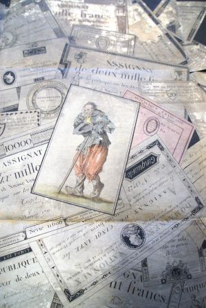 Los 1280 - Hunin, Joseph - Trompe l'Oeil with French Assignats - 5 - thumb