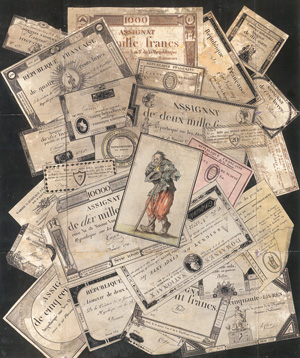 Los 1280 - Hunin, Joseph - Trompe l'Oeil with French Assignats - 0 - thumb
