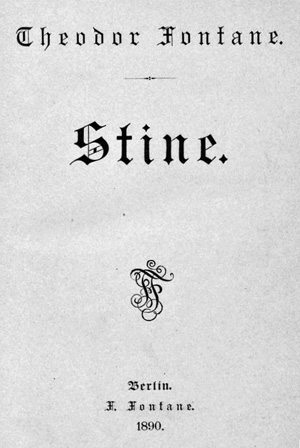 Lot 2038, Auction  127, Fontane, Theodor, Stine