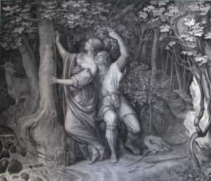 Los 2148 - Schnorr von Carolsfeld, Julius - Sechs Bilder aus Ariosto's Rasendem Roland - 4 - thumb