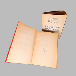 Lot 3032, Auction  127, Benn, Gottfried, Zwei Widmungsexemplare