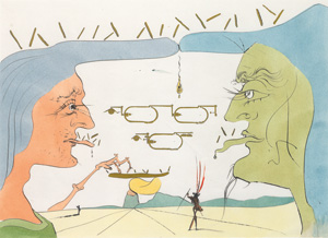 Lot 3071, Auction  127, Dali, Salvador, 16 kolorierte und pochoir-kolorierte Original-Kaltnadelradierungen auf Arches-Velin