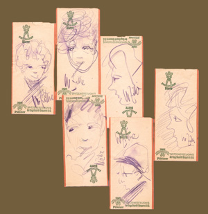 Lot 3367, Auction  127, Zille, Heinrich, Sechs Originalzeichnungen