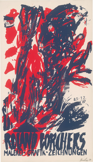 Lot 3384, Auction  127, Eigen + Art,  Konvolut von 18 (10 signierten) Ausstellungsplakaten in Siebdruck bzw. Farblithographie