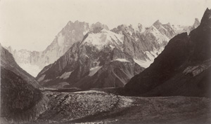 Lot 4021, Auction  127, Bisson frères, View of the Mer de Glace glacier, Mont Blanc massif