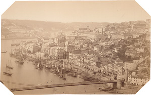 Lot 4102, Auction  127, Porto, View of Vila Nova de Gaia, seen from Porto