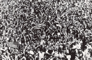 Lot 4201, Auction  127, Jacoby, Max, Crowds listening to John F. Kennedy speaking in front of Rathaus Schöneberg